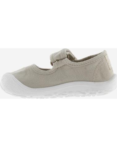 VICTORIA MERCEDITAS BAREFOOT LONA VELCRO BEIGE