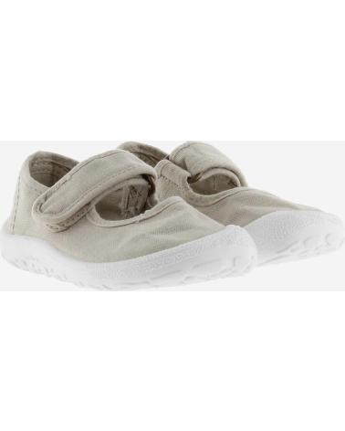 VICTORIA MERCEDITAS BAREFOOT LONA VELCRO BEIGE