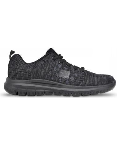 Zapatillas deporte CALZAMEDI  de Mujer y Hombre ZAPATILLAS SAGUYS 21014 POCO PESO SPORT CASUAL  NEGRO