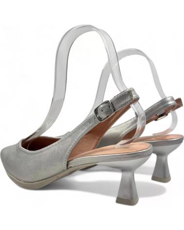 Woman Sandals TIMBOS SANDALIA TACON DESTALONADO MUJER PLATA 130419  PLATEADO