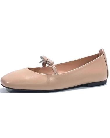 UNISA SABRINA BETAR - BALLERINES PLATES EN CUIR AVEC SEMELLE EN CAOUTCHOUC COULEUR SABLE ARENA