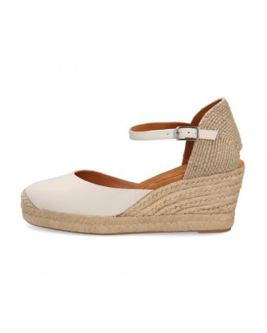 Zapatos de cuña für Damen UNISA CUNA DE YUTE IVORY