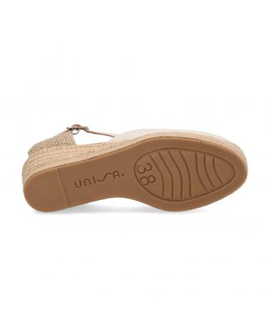 Zapatos de cuña für Damen UNISA CUNA DE YUTE IVORY