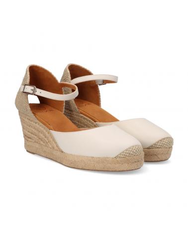 Zapatos de cuña für Damen UNISA CUNA DE YUTE IVORY