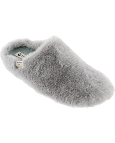 Calzado de casa VICTORIA  de Mujer PANTUFLAS 1081119 NORTE PELO SOFT  GRIS