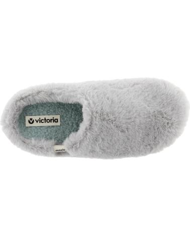 Calzado de casa VICTORIA  de Mujer PANTUFLAS 1081119 NORTE PELO SOFT  GRIS