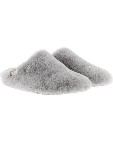 Calzado de casa VICTORIA  de Mujer PANTUFLAS 1081119 NORTE PELO SOFT  GRIS