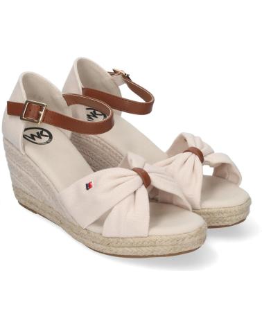 Sandalias LETS SECRET  de Mujer ALPARGATAS DE CUNA DE YUTE BLANCAS ELEGANCIA Y COMODIDAD EN  BLANCO