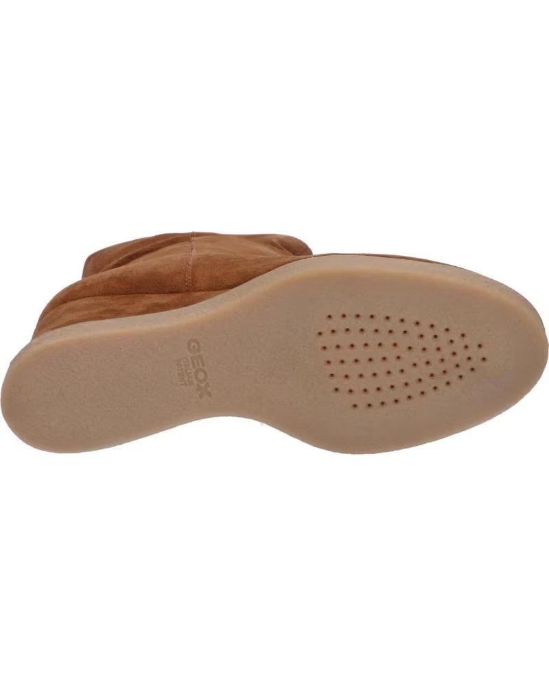 Bottines Geox Femme D Elidea C - Cuir - Semelle Caoutchouc - Tige Cheville