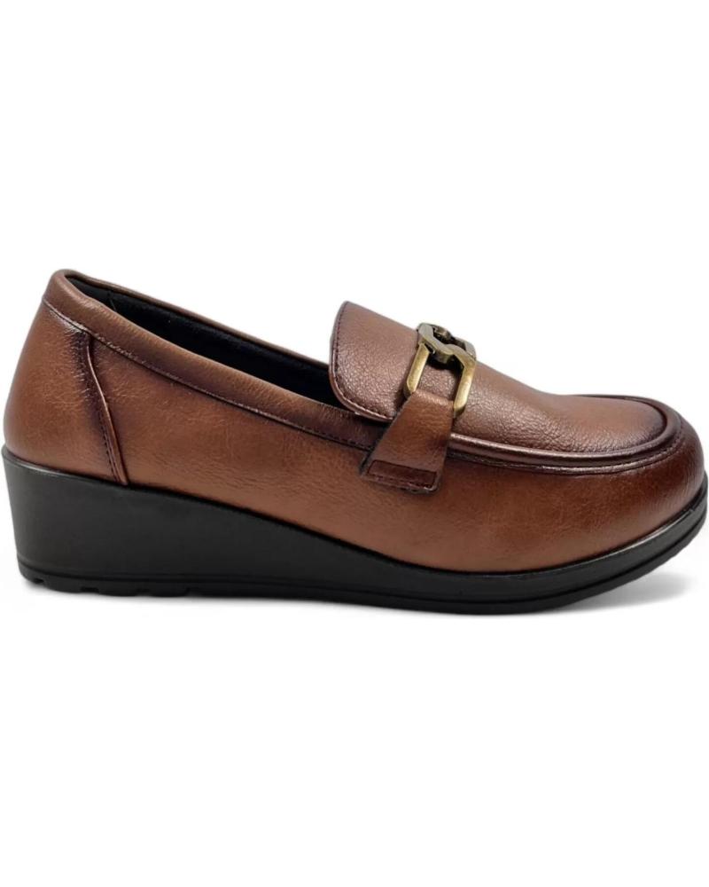 Mocasines TIMBOS  de Mujer MOCASIN CUNA TRAVILLA PALA MUJER CUERO 130449  MARRóN