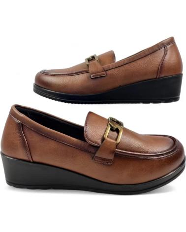 Mocasines TIMBOS  de Mujer MOCASIN CUNA TRAVILLA PALA MUJER CUERO 130449  MARRóN