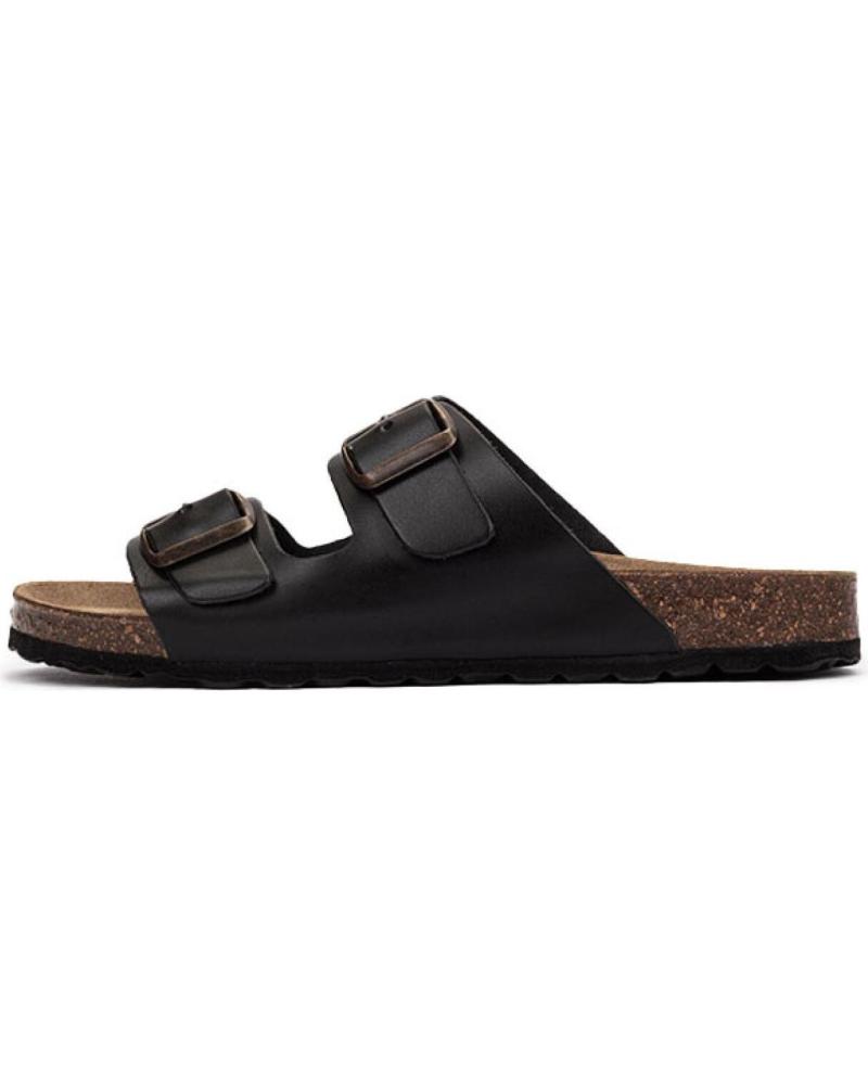 Sandalias KARTAMO  de Mujer SANDALIA PLANA NEGRA MUJER  NEGRO