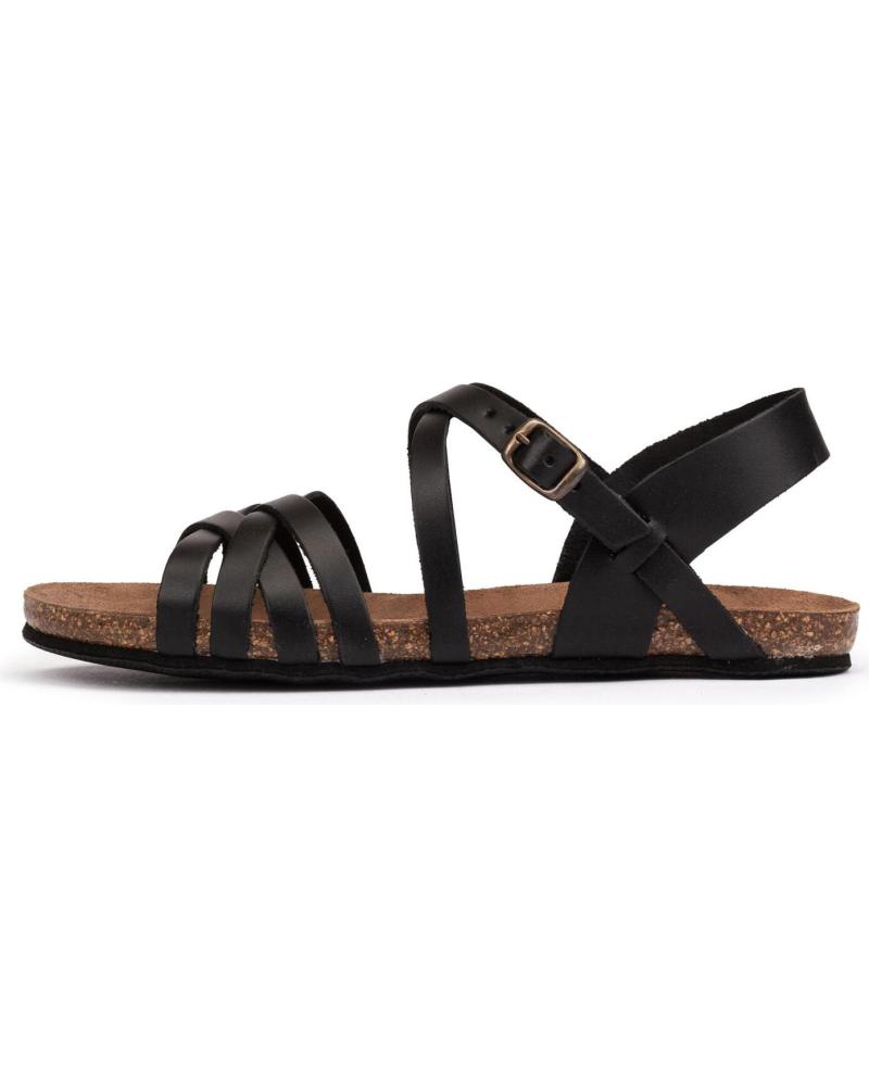 Sandalias KARTAMO  de Mujer SANDALIA PLANA NEGRA MUJER  NEGRO