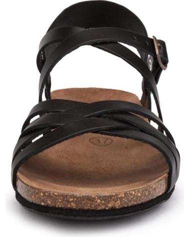 Sandalias KARTAMO  de Mujer SANDALIA PLANA NEGRA MUJER  NEGRO