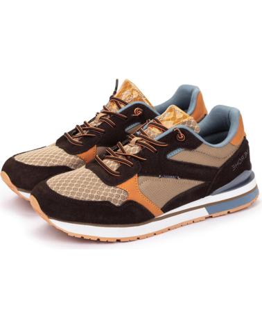 Deportivas de Hombre MEROHE ZAPATILLAS DEPORTIVAS KAHKI MARRON HOMBRE MARRóN-NARANJA