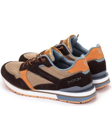 Deportivas de Hombre MEROHE ZAPATILLAS DEPORTIVAS KAHKI MARRON HOMBRE MARRóN-NARANJA