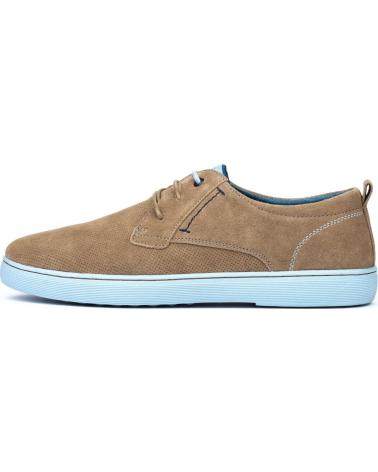 Zapatos MEROHE  de Hombre ZAPATILLAS DE PIEL MARRON HOMBRE  MARRóN