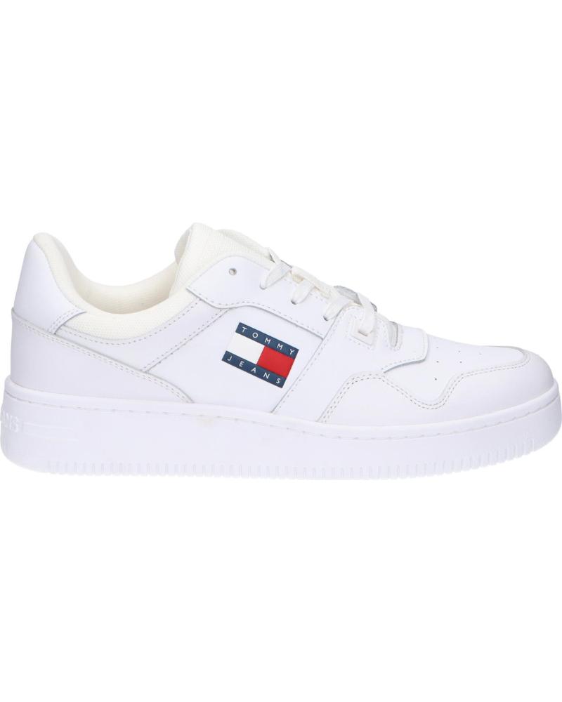 Woman and Man Zapatillas deporte TOMMY HILFIGER EM0EM01395 RETRO BASKET ESS YBR WHITE Woman and Man Zapatillas deporte TOMMY HILFIGER EM0EM01395 RETRO BASKET ESS YBR WHITE