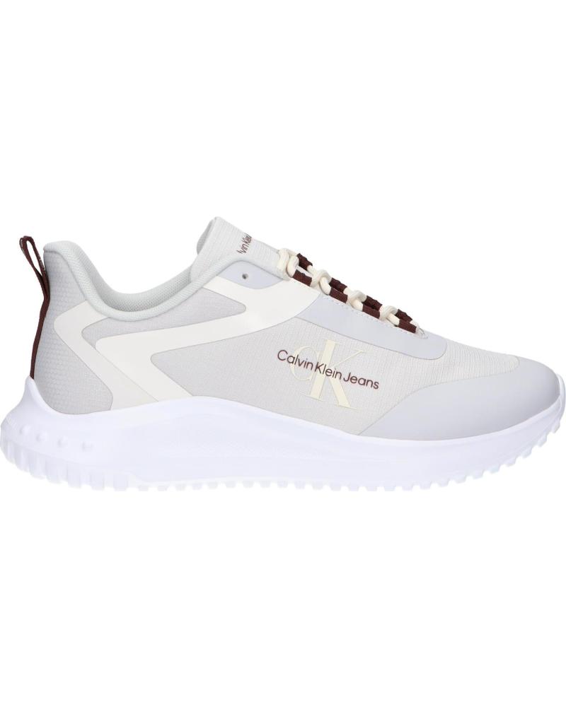 CALVIN KLEIN YM0YM00968 EVA RUNNER LOW LACE 01V MUSHROOM-BITTER CHOCOLATE