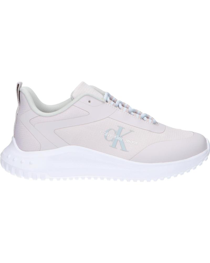 CALVIN KLEIN YW0YW01442 EVA RUNNER LOW 0KB LILAC ASH-BRIGHT WHITE