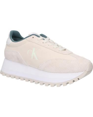 Zapatillas deporte CALVIN KLEIN  de Mujer YW0YW01574 RUNNWE LACEUP  0GF CREAMY WHITE-EGGSHELL