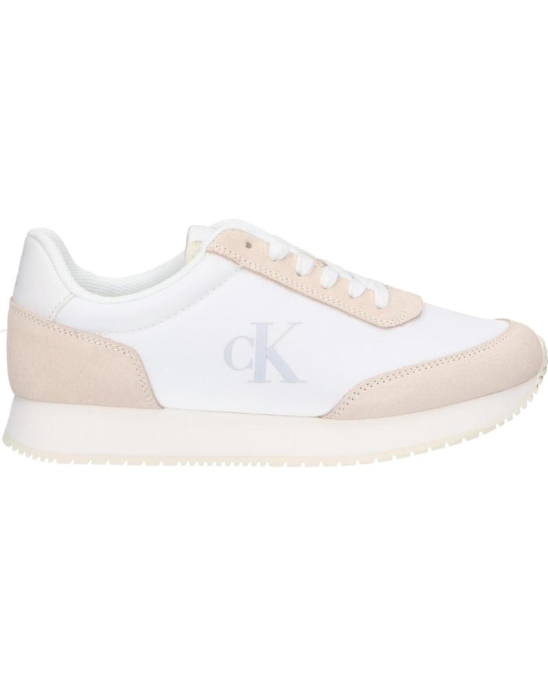 Scarpe sport CALVIN KLEIN  per Donna YW0YW01615 RUNNER LACEUP  0LA BRIGHT WHITE-CREAMY WHITE