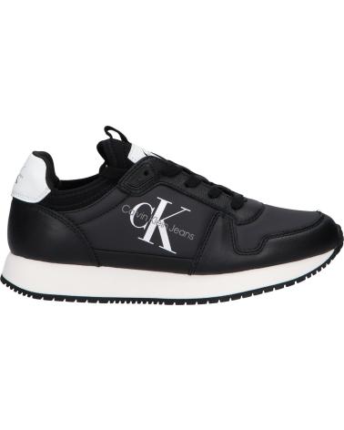 Zapatillas deporte CALVIN KLEIN  de Mujer YW0YW01616 RUNNER SOCK  0GM BLACK-BRIGHT WHITE