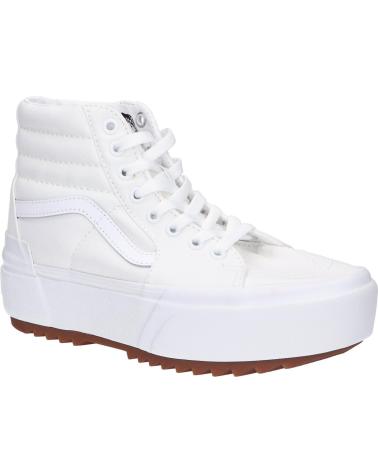 Zapatillas deporte VANS OFF THE WALL  de Mujer VN0A4BTWL5R1 UA SK8-HI STACKED  TRUE WHITE