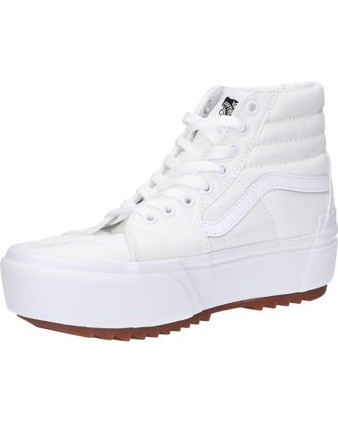Zapatillas deporte VANS OFF THE WALL  de Mujer VN0A4BTWL5R1 UA SK8-HI STACKED  TRUE WHITE