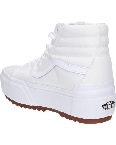 Zapatillas deporte VANS OFF THE WALL  de Mujer VN0A4BTWL5R1 UA SK8-HI STACKED  TRUE WHITE