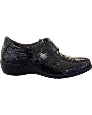 LUMEL ZAPATOS DE CUÑA LEXI 13 CON VELCRO ANCHO E 720-6843 NEGRO VARIOS COLORES