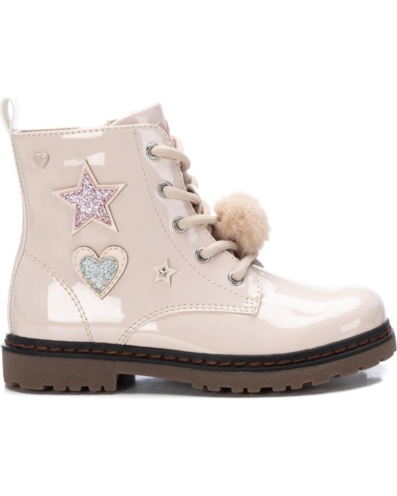 Bottines XTI  pour Fille BOTIN CHARON CON POMPON  BEIGE