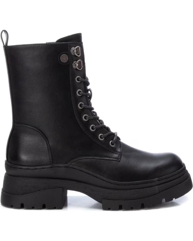 Bottines Noires Refresh En Simili Cuir - Pointure 41 Femme, Style Bottillon Urbain