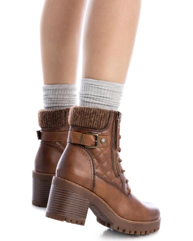 REFRESH 173014 – Stivale Donna In Pelle Scamosciata | Stile Cowboy Con Ricamo | Tacco Largo E Suola Antiscivolo