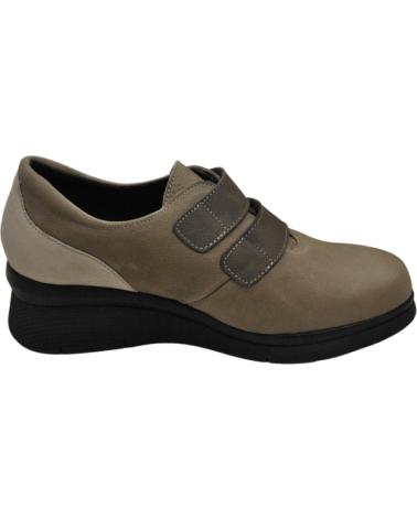 Zapatos COMFORT CLASS  de Mujer 8086 ZAPATO VELCRO PARA PLANTILLAS DE MUJER T  NOBUKAR TAUPE