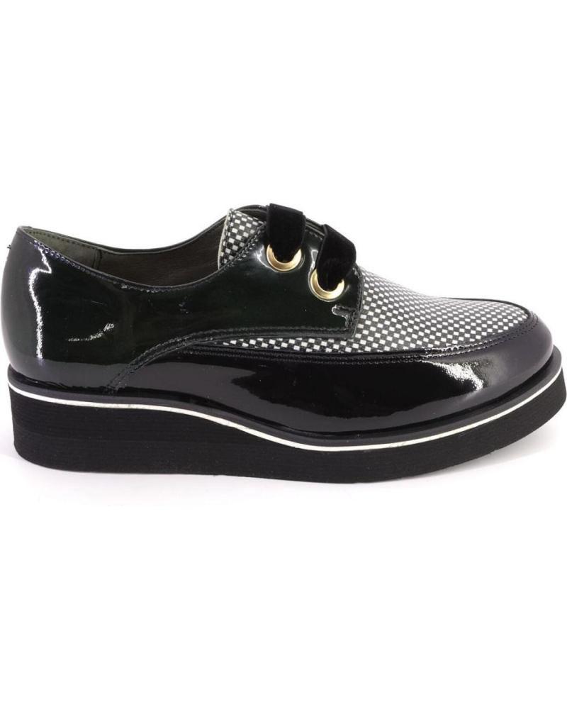 Chaussures NIVAL  pour Femme ANGELA ZAPATOS CON CORDONES DE MUJER  NEGRO Y VERDE
