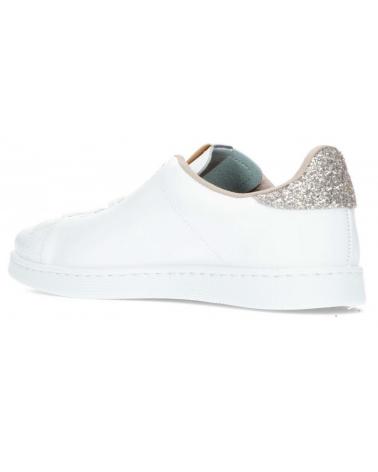 VICTORIA ZAPATILLAS MUJER TENIS PIEL VIRUTAS GLITTER 125188 BLANCO