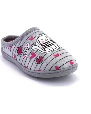 Calzado de casa PLUMAFLEX  de Mujer ROAL 12317 ZAPATILLAS DE CASA DE MUJER  GRIS