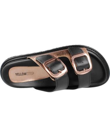 Sandales YELLOW  pour Femme SANDALIAS MUJER MODELO BUCKLE COLOR NEGRO  BRTNGR