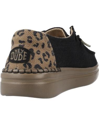 Schuhe HEY DUDE  für Damen ZAPATOS CASUAL MUJER MODELO WENDY RISE LEO COLOR NEGRO  BLACK