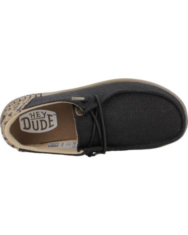 Schuhe HEY DUDE  für Damen ZAPATOS CASUAL MUJER MODELO WENDY RISE LEO COLOR NEGRO  BLACK