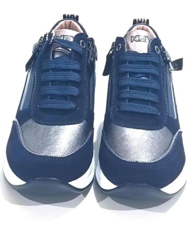 Scarpe sport OTRAS MARCAS  per Donna DEPORTIVO CASUAL DE SERRAJE Y SINTETICO CON CUNA  BLUE