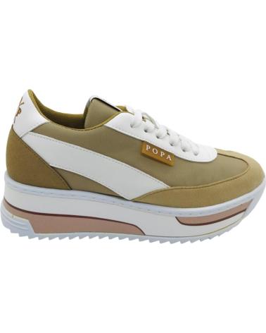 Zapatillas deporte POPA  de Mujer ZAPATILLA CASUAL MUJER KONGUR NYLON DS43201010  BEIG