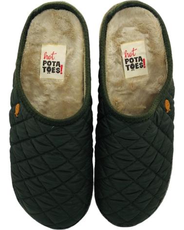 HOT POTATOES ZAPATILLAS DE CASA EN PARA HOMBRE VERDE