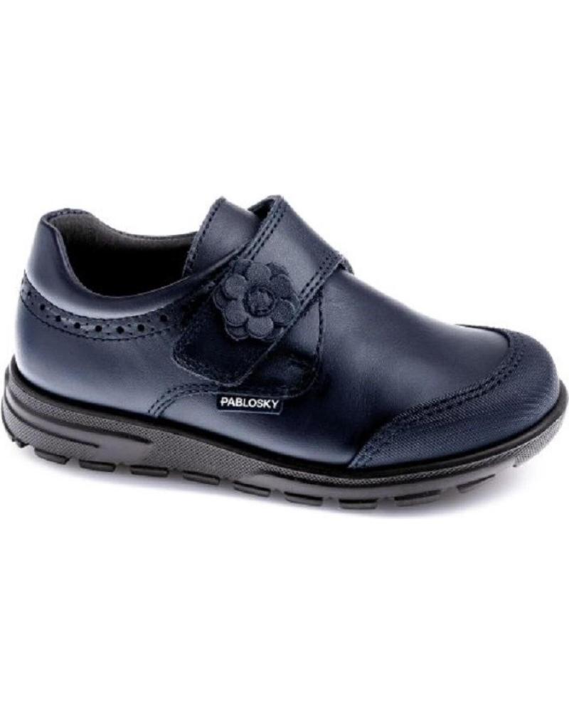 Chaussures PABLOSKY  pour Fille et Garçon ZAPATO COLEGIAL FLOR 354620  AZUL MARINO