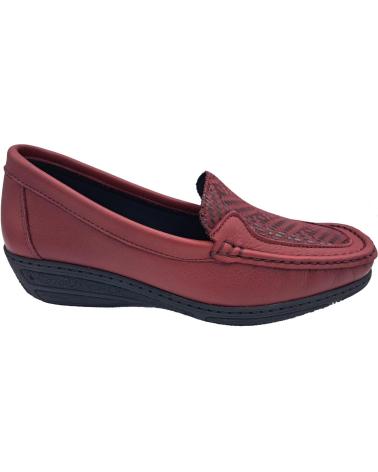 Zapatos DIGO DIGO  de Mujer MOCASIN PIEL COMODO  ROJO