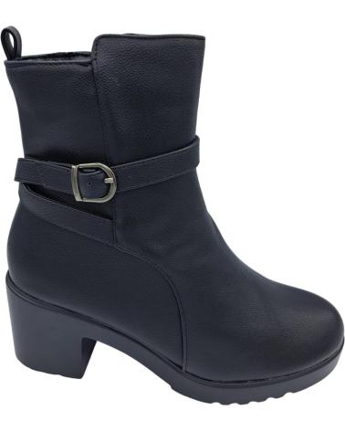 Botines DAVINIA  de Mujer BOTIN TACON GRUESO  NEGRO