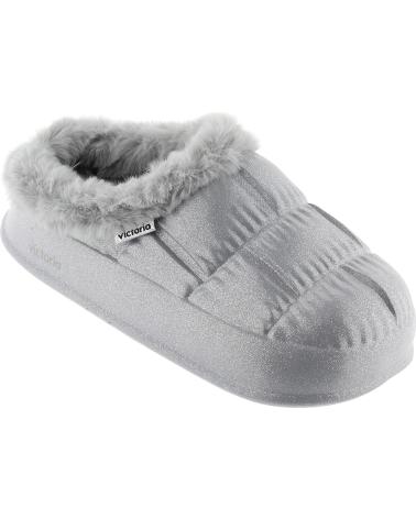 Woman House slipers VICTORIA ZAPATILLAS 1402101 NUBE GLITTER  PLATA
