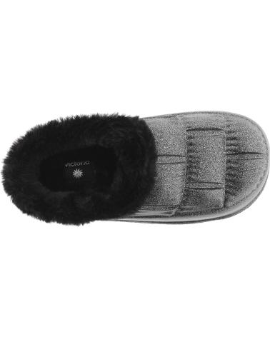 Calzado de casa VICTORIA  de Mujer ZAPATILLAS 1402101 NUBE GLITTER  NEGRO