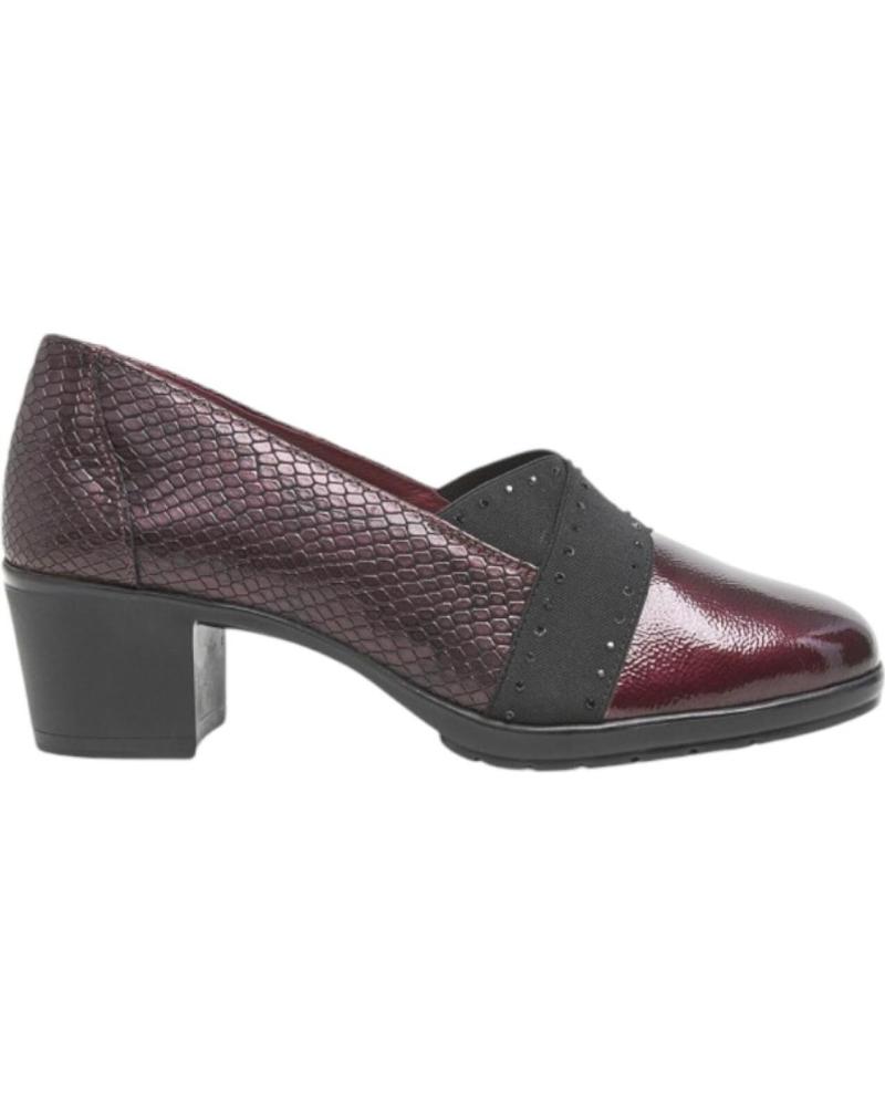 Zapatos 24 HORAS  de Mujer ZAPATO SALON BURDEOS  PALAK-S VINO-NEPAL-S VINO